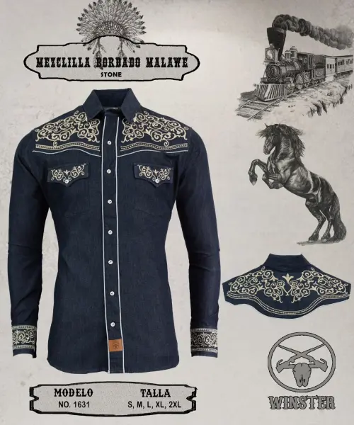 Mezclilla Bordado Malawa