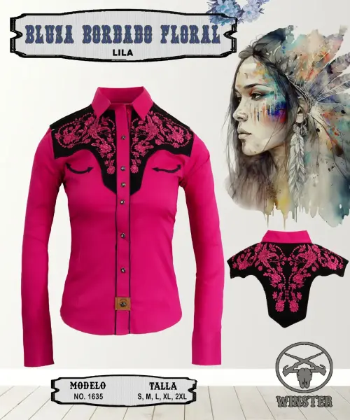 Blusa Bordada Floral