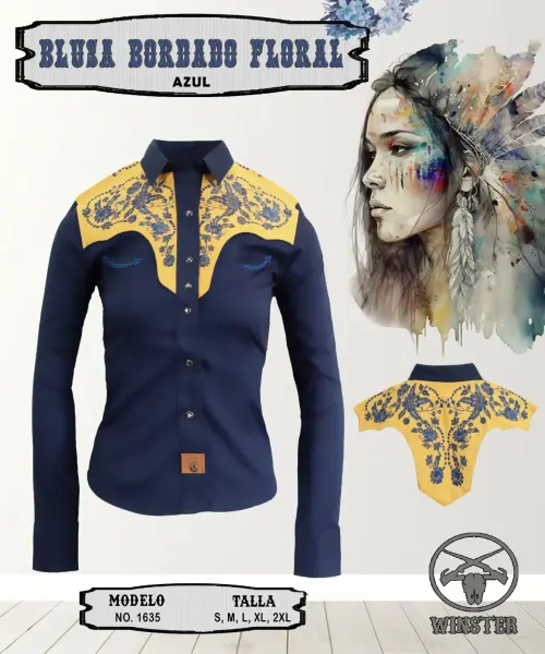 Blusa Bordada Floral