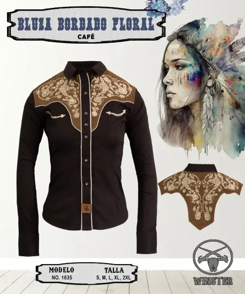 Blusa Bordada Floral