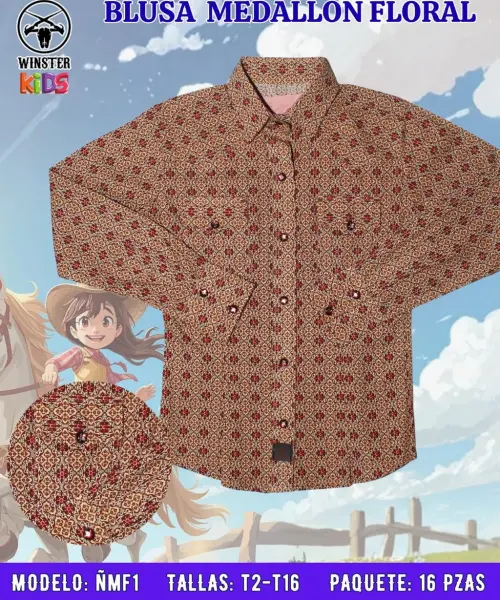 Blusa Medallon Floral