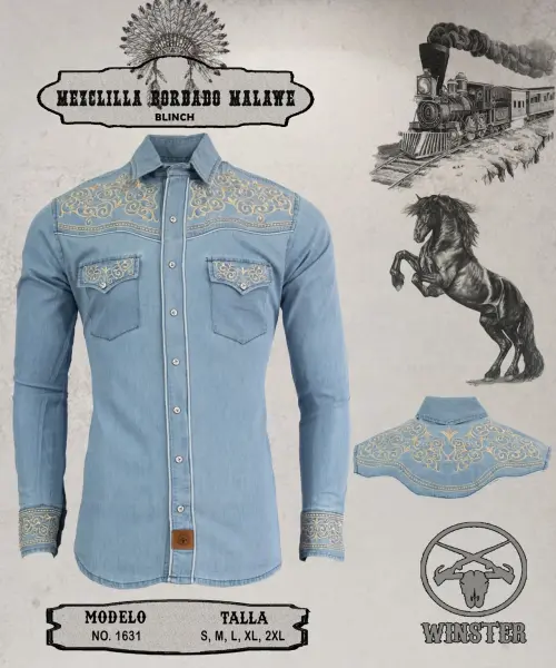 Mezclilla Bordado Malawa